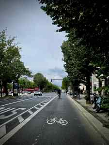 Wide lane crying out for protection