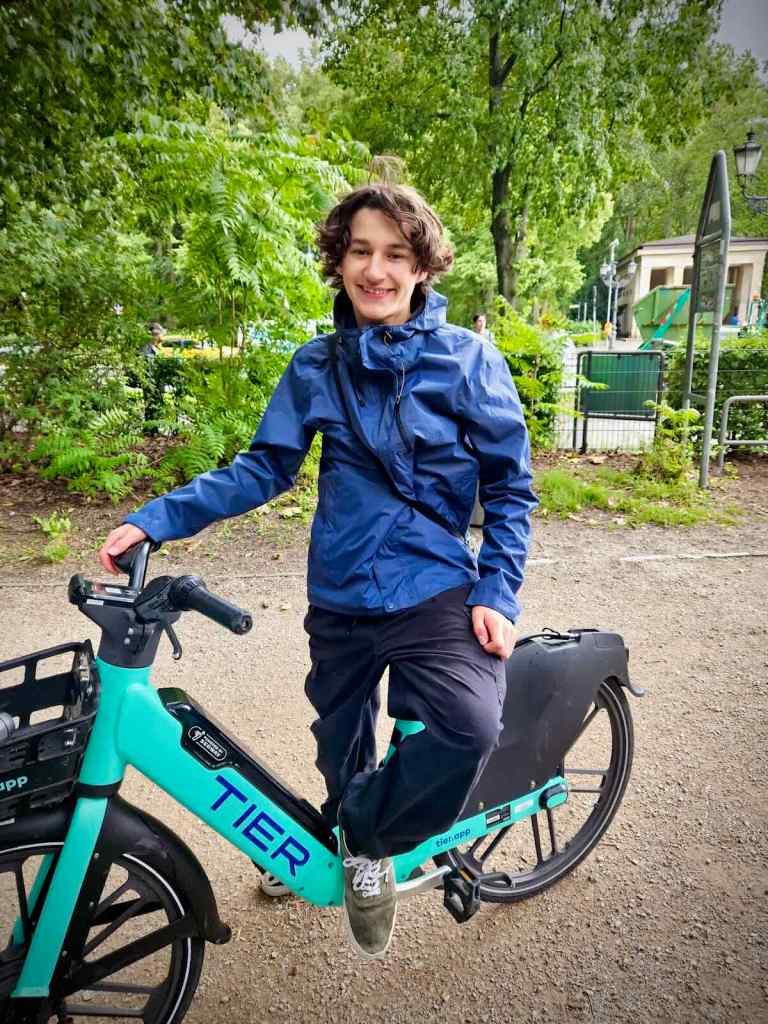 Eldest with Tier ebike