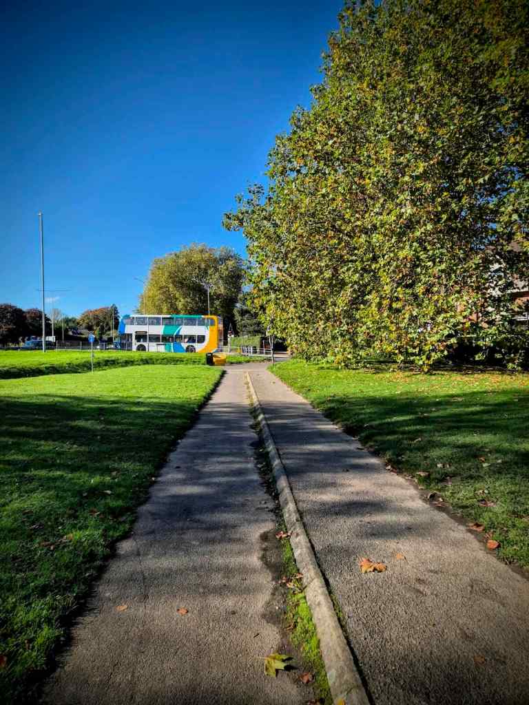 Cycle path on Queens Avenue