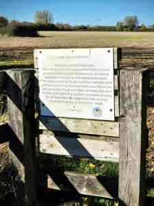 Not overly friendly sign at Amery Court Farm