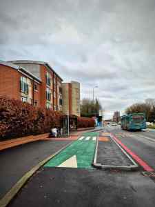 New bus stop bypass before Bridgewater Street