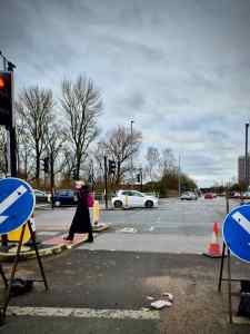 Waiting at the Edge Lane / Kingsway junction