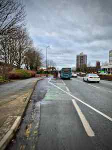 New bus stop bypass after Newton Street
