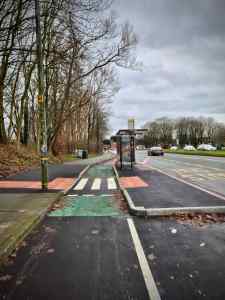 New bus stop bypass opposite gyratory