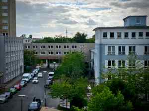 Looking out from Haus 1