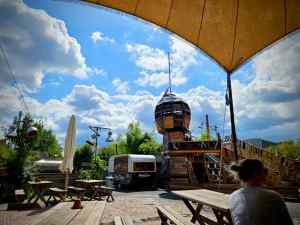 Looking out across Holzmarkt 25