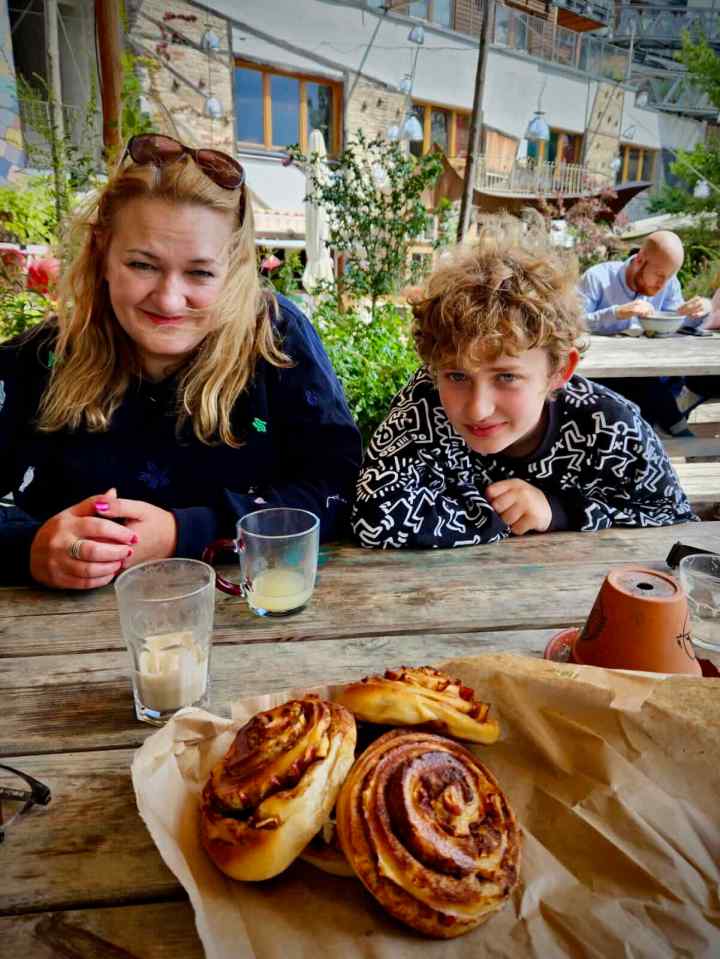 About to enjoy some pastries