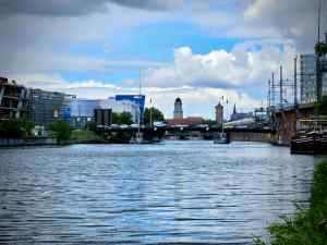 Looking along the River Spree