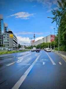 Suicide cycle lane on Holzmarktstraße