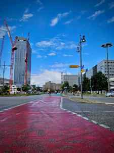 Large painted junction on Alexanderstraße