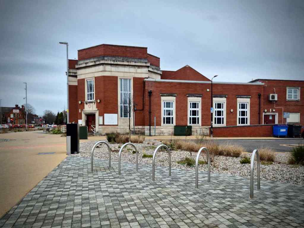 New cycle parking near the library
