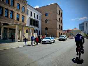 Riding along Tucholskystraße
