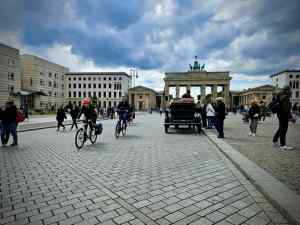 Bikes and an old car in Pariser Platz