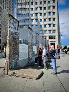 Sections of the Berlin Wall in Potsdamer Platz