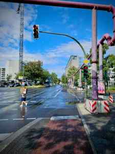 At the Kurfürstenstraße junction