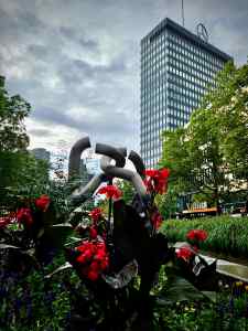 In the middle of Tauentzienstraße