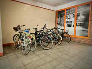 Cycle parking inside Nordbahnhof Station