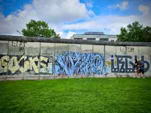 Inside of the Berlin Wall on Bernauer Straße