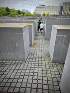 At the Memorial to the Murdered Jews of Europe