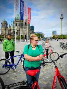 Outside the Humboldt Forum, Berliner Dom and Berliner Fernsehturm (TV Tower) in the background
