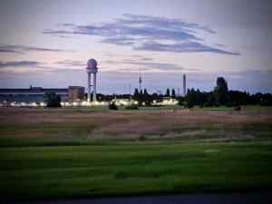 Radar tower from Tempelhofer Feld
