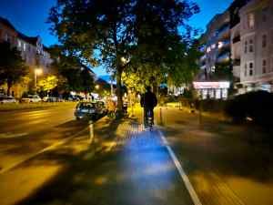 Cycle path on Hasenheide