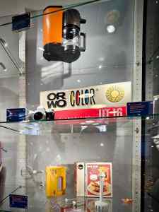 Coffee make, cameras and a food mixer