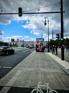 In the bus lane on Unter den Linden