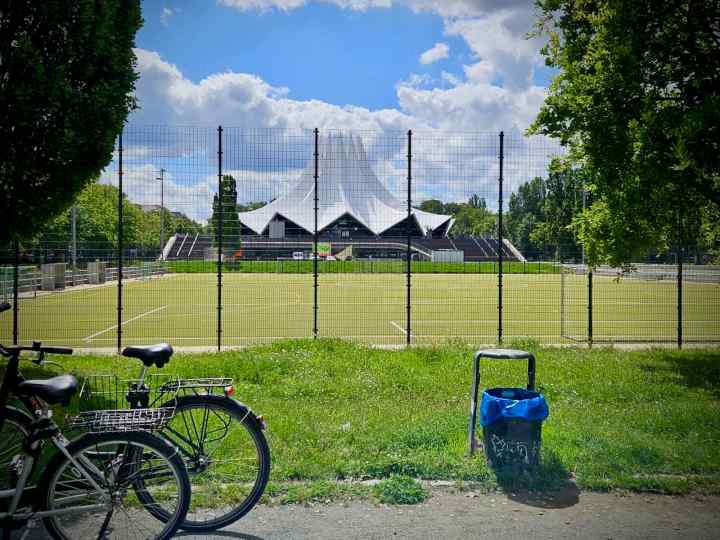 Looking towards Tempodrom Berlin, where I saw Pavement in 2022