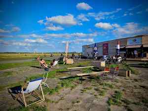 Outside Luftschloss Tempelhofer Feld theatre