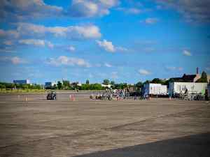 Segway scooters stand