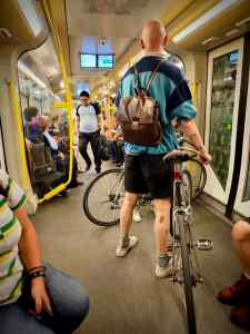 Bikes on the U-Bahn