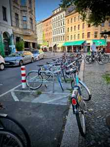 Bikes parked at Rio-Reiser-Platz