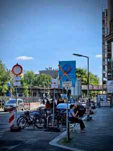 Bikes parked on Mariannenstraße