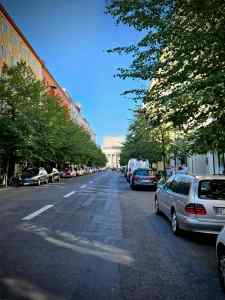 Looking down Rosa-Luxemburg-Straße