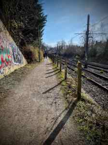 NCN 62 next to the Metrolink line
