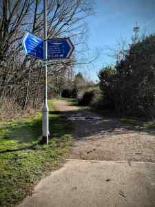Trans Pennine Trail (NCN 62) signage