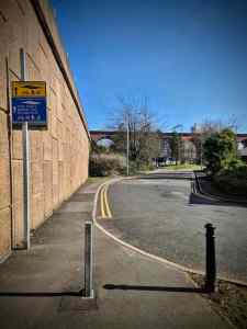 End of the Mersey River Path, next to the M60