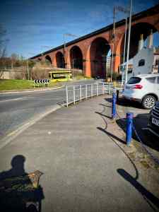 Roundabout at Heaton Lane