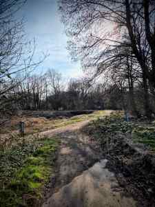 NCN 62 path towards the Bridgewater Canal