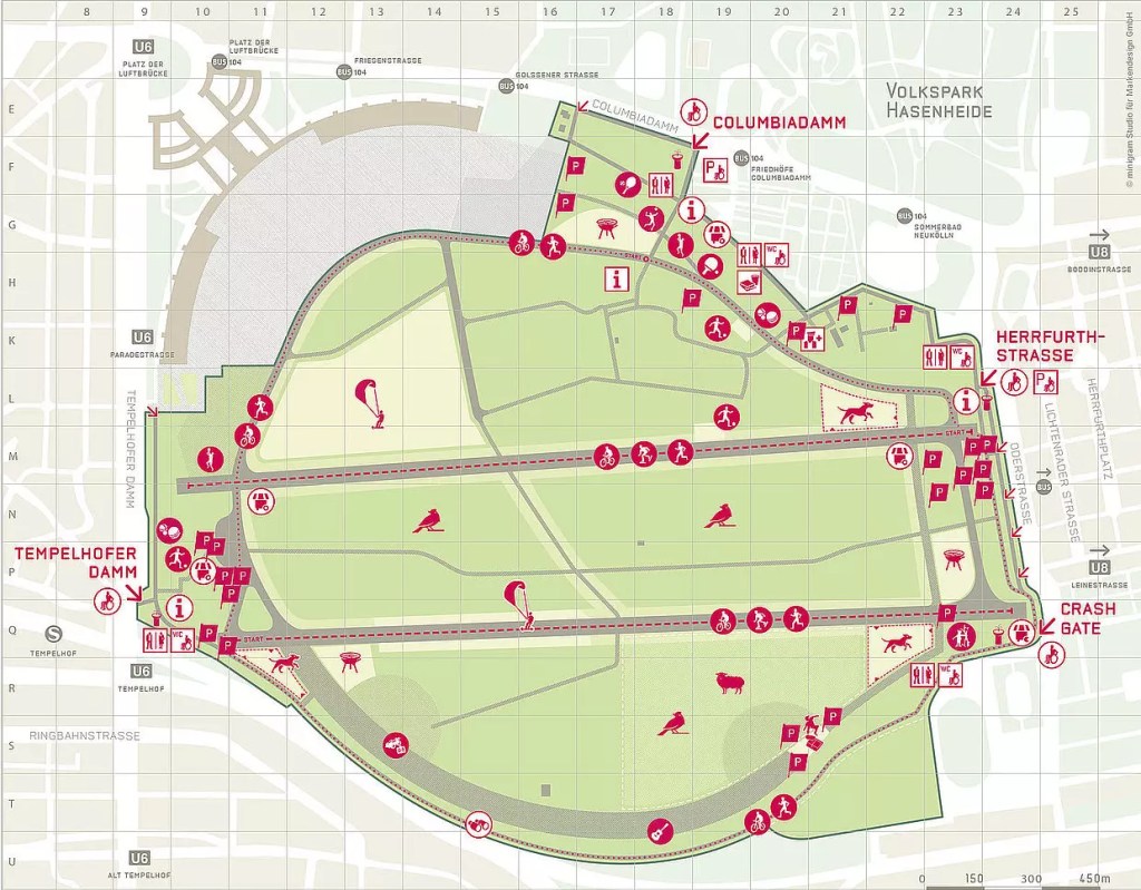 Tempelhofer Feld map