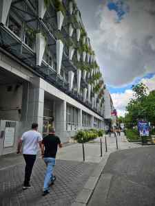 Modal filter and small park on Rue des Batignolles