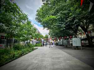Small park on Rue des Batignolles