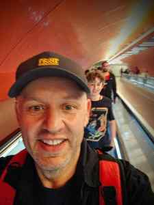 On a travelator to get the RER A train