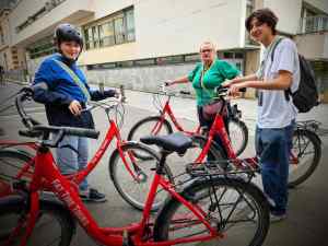 Got our bikes and getting ready to leave