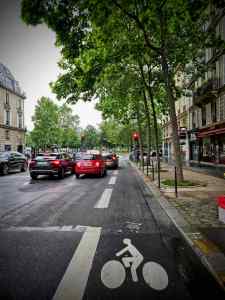 Just a painted lane approaching Place du Maréchal Juin
