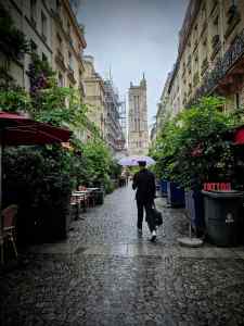 Looking down Rue Nicolas Flamel