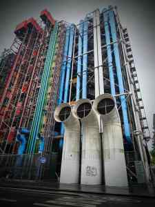 The Centre Pompidou from Rue Beaubourg
