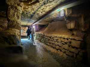 In the Paris Catacombs