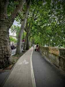 Cycle path on Avenue de New York
